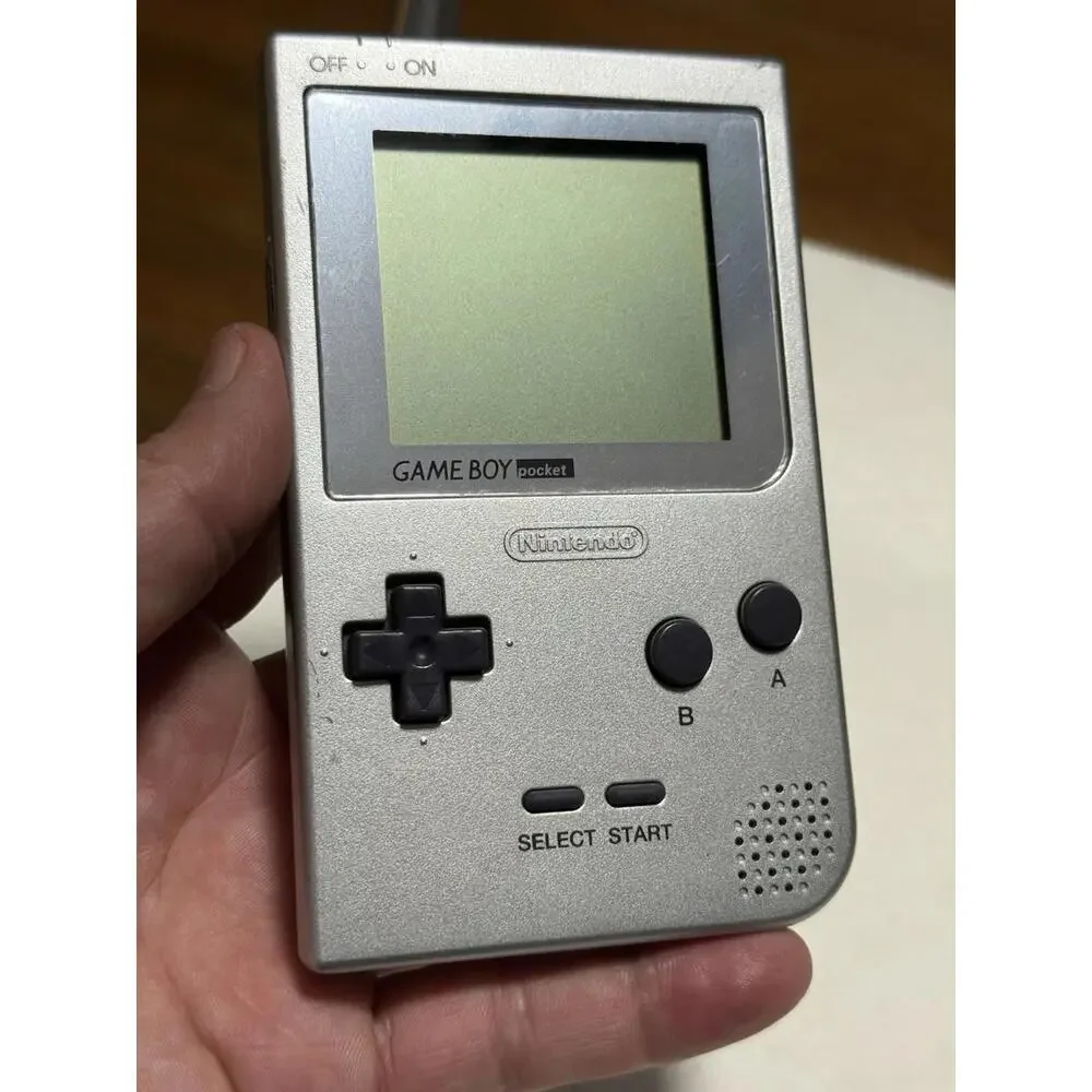 Gameboy Pocket Silver Nintendo Game Boy Pocket Edition Tested Working